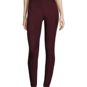 Worthington Women's pull on Leggings Maroon Berry